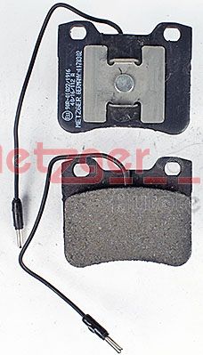METZGER 1170302 Bremsbelagsatz, Scheibenbremse
